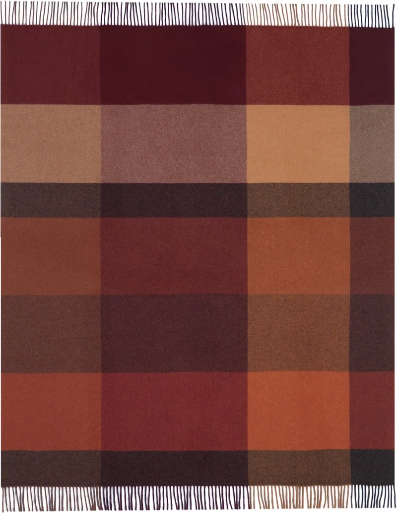 Biederlack Kaschmir-Plaid Pleasant 130x170 ruby