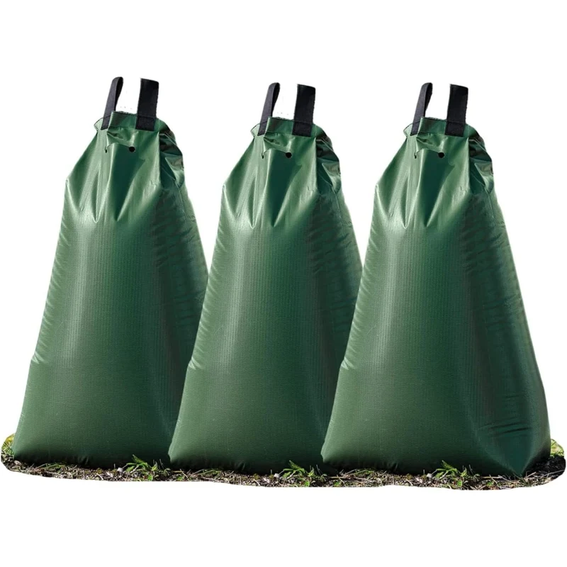 Baumbewässerungssack 75 L - Verbinden Sie mehrere Bewässerungsbeutel miteinander - Bewässerungssack mit Schutzetikett - Baumbeutel aus robustem und UV-beständigem PVC