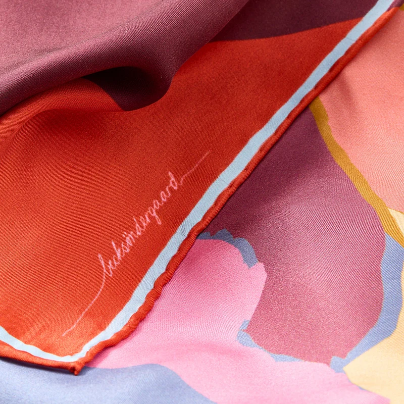 Multicoloured Blovia Silk Scarf Multi