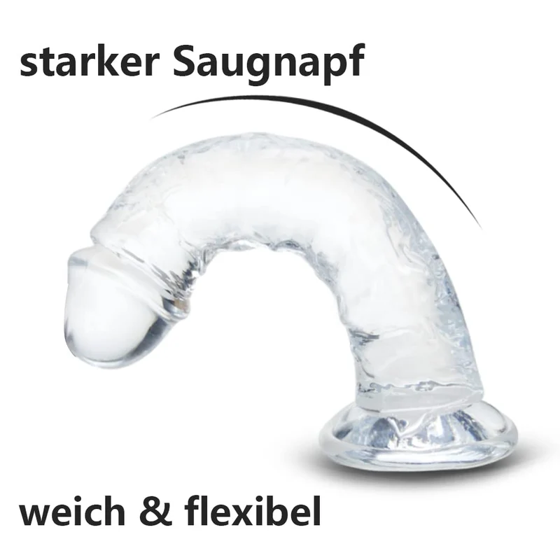 Dildo für Frauen, weiche realistische Anfänger Sexspielzeug, Jelly Dildo für Frauen, Paare, Erwachsene, Sexspielzeug & Spiele