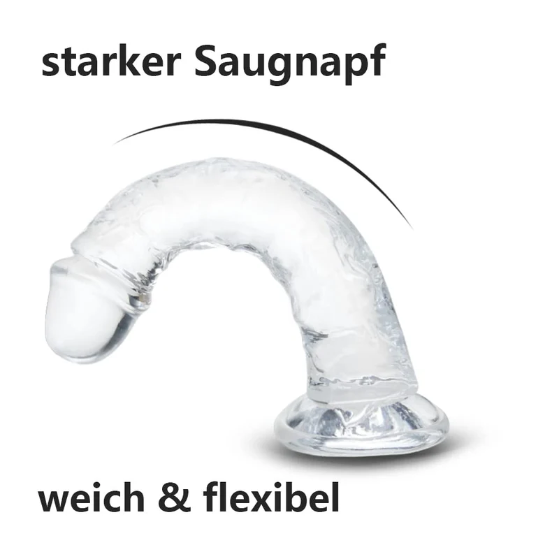 Dildo für Frauen, weiche realistische Anfänger Sexspielzeug, Jelly Dildo für Frauen, Paare, Erwachsene, Sexspielzeug & Spiele