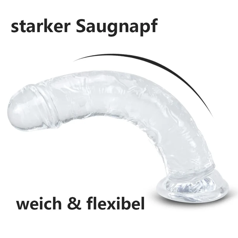 Dildo für Frauen, weiche realistische Anfänger Sexspielzeug, Jelly Dildo für Frauen, Paare, Erwachsene, Sexspielzeug & Spiele