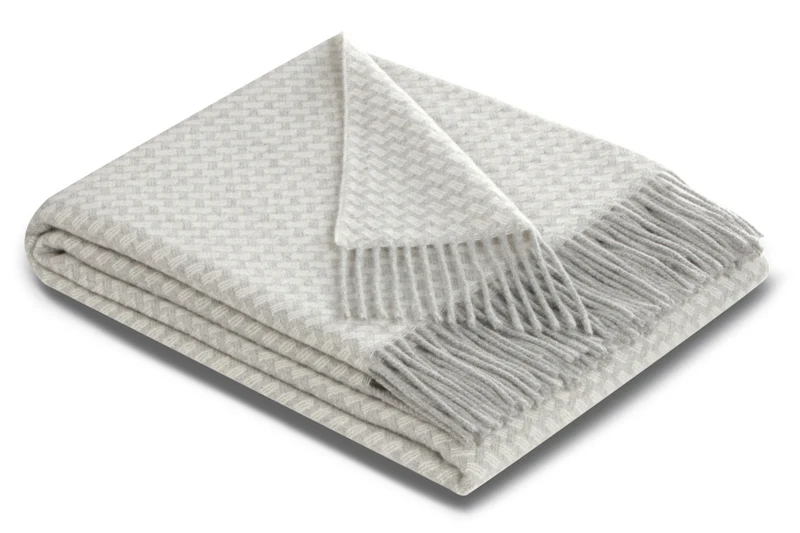 Biederlack Plaid Vivo 130x170 silver