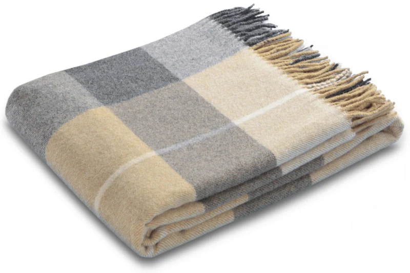 Biederlack Plaid Quito 130x170 beige