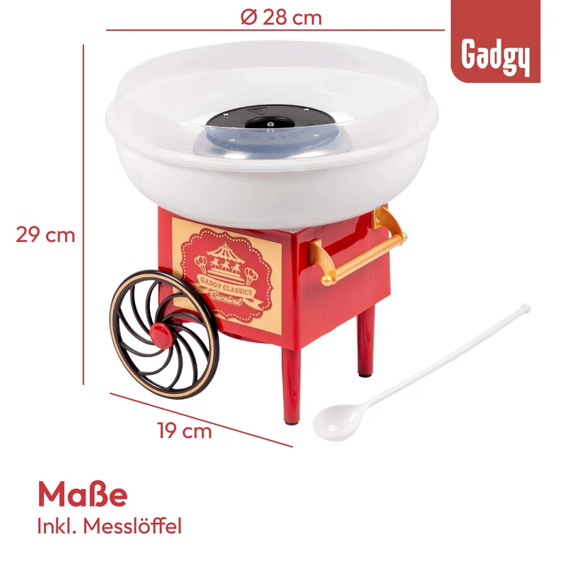 Zuckerwattemaschine für zuhause - Zuckerwatte Maschine für Zucker oder Bonbons - Cotton Candy Machine - Zuckerwatte für Kinderfest, Geburtstag und Party - Rosa
