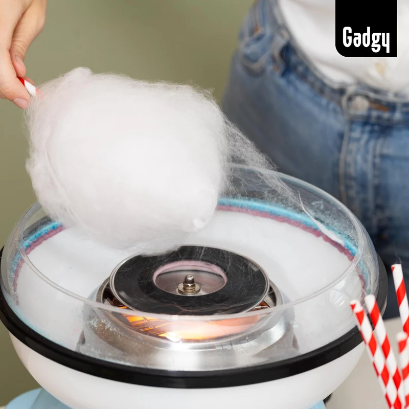 Zuckerwattemaschine für zuhause - Zuckerwatte Maschine für Zucker oder Bonbons - Cotton Candy Machine - Zuckerwatte für Kinderfest, Geburtstag und Party - Rosa