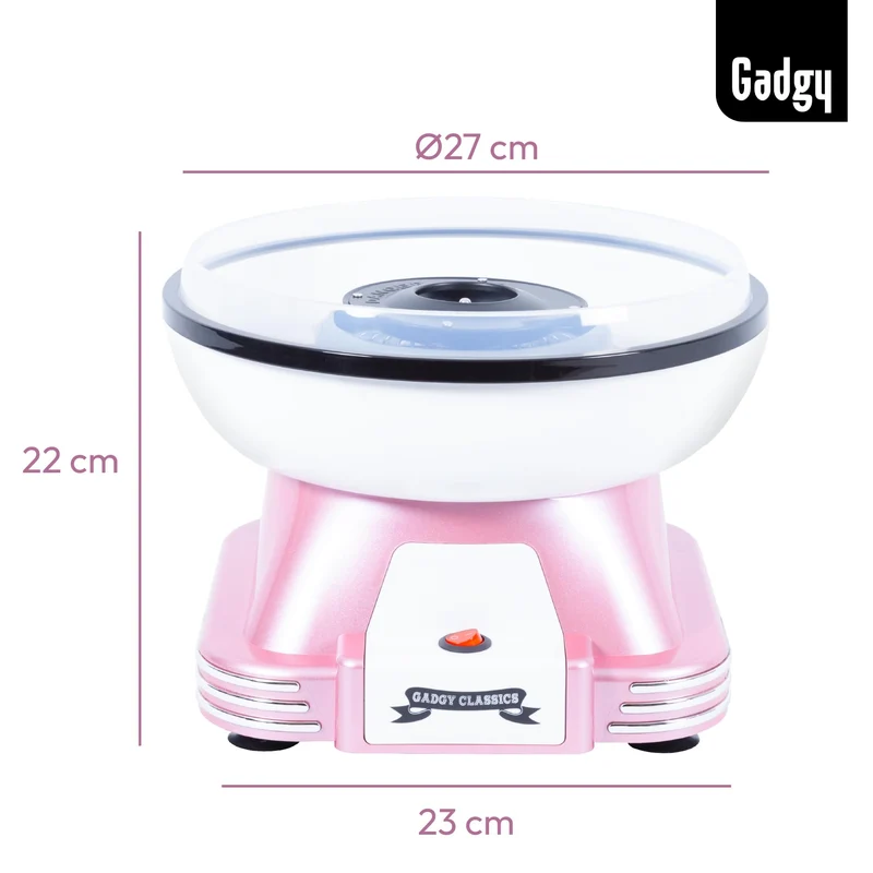 Zuckerwattemaschine für zuhause - Zuckerwatte Maschine für Zucker oder Bonbons - Cotton Candy Machine - Zuckerwatte für Kinderfest, Geburtstag und Party - Rosa