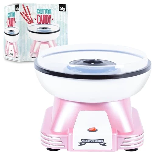 Zuckerwattemaschine für zuhause - Zuckerwatte Maschine für Zucker oder Bonbons - Cotton Candy Machine - Zuckerwatte für Kinderfest, Geburtstag und Party - Rosa