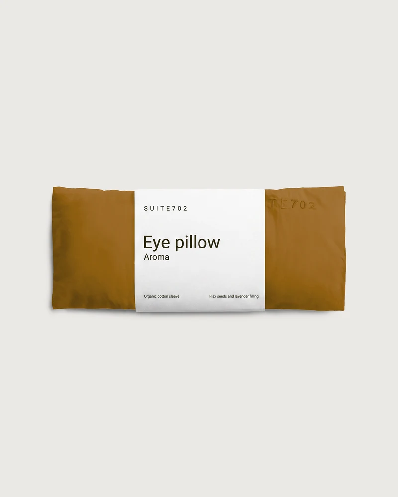 Aroma Eye Pillow Khaki Gold