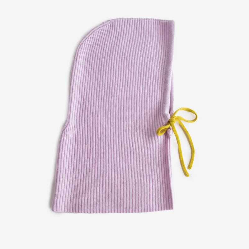 Lilac Cashmere Balaclava Hood