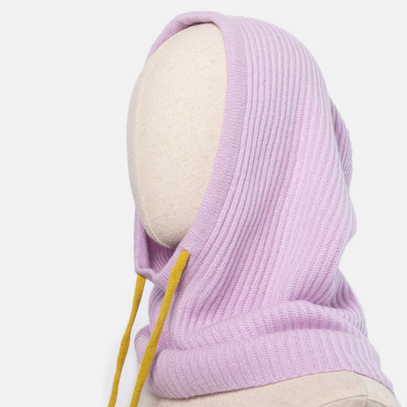Lilac Cashmere Balaclava Hood