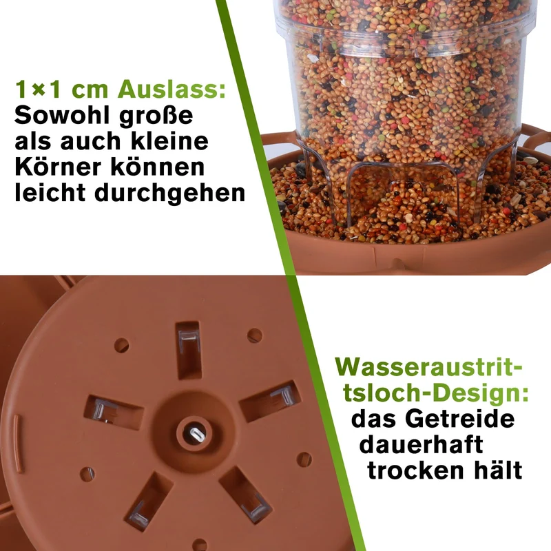 Hängendes Vogelhäuschen, 820 ml Faltbarer Hängevogelhäuschen, Vogelhäuschen zum aufhängen, Wetterfest, Plastikfütterungshaus für Vögel, Geeignet für Balkon, Garten