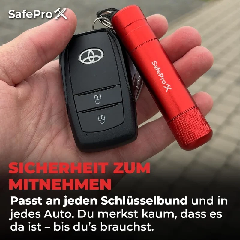 Notfallhammer für Auto, lebensrettender Fensterbrecher und Gürtelschneider, kompaktes Rettungswerkzeug für schnelle Unfallhilfe und Sicherheit unterwegs
