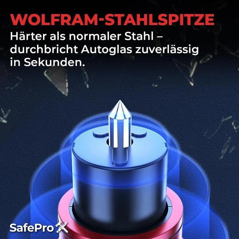 Notfallhammer für Auto, lebensrettender Fensterbrecher und Gürtelschneider, kompaktes Rettungswerkzeug für schnelle Unfallhilfe und Sicherheit unterwegs