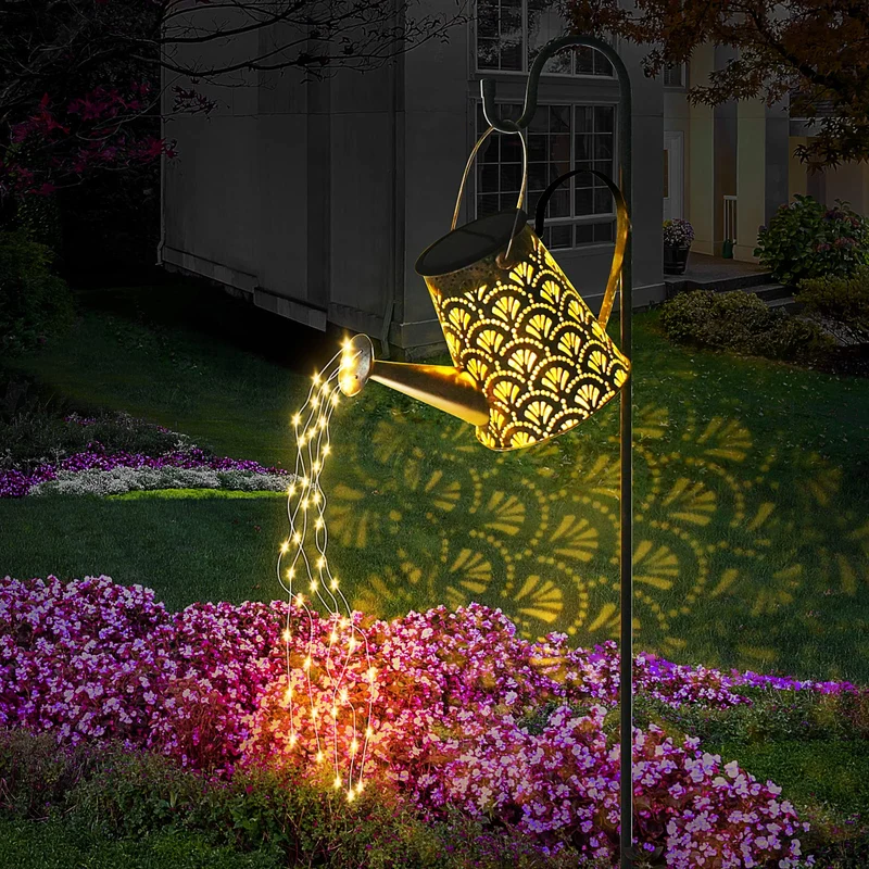 Solar Bewässerung Wasserkanne Licht Outdoor LED Wasserdichte Garten Dekoration Bewässerung