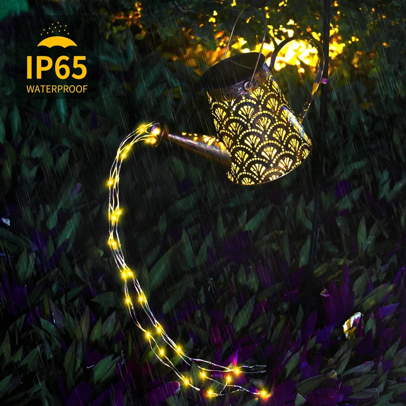 Solar Bewässerung Wasserkanne Licht Outdoor LED Wasserdichte Garten Dekoration Bewässerung