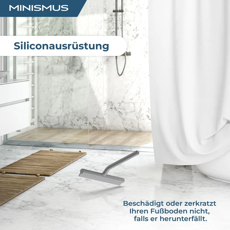 Fensterabzieher mit Aufhänger – Profi Abzieher Dusche - Duschabzieher – Schlierenfrei – Hochwertiger Silikon - Antirutsch