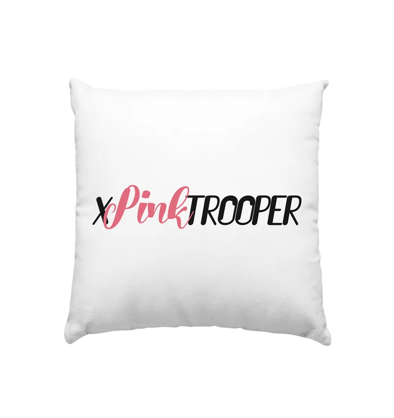 xPinkTrooper Logo - Kissen 40x40cm