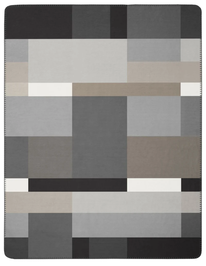 Biederlack Wohndecke Black Part 180x220