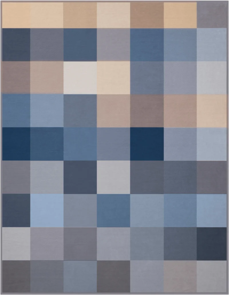 Biederlack Wohndecke Blue Woven 150x200
