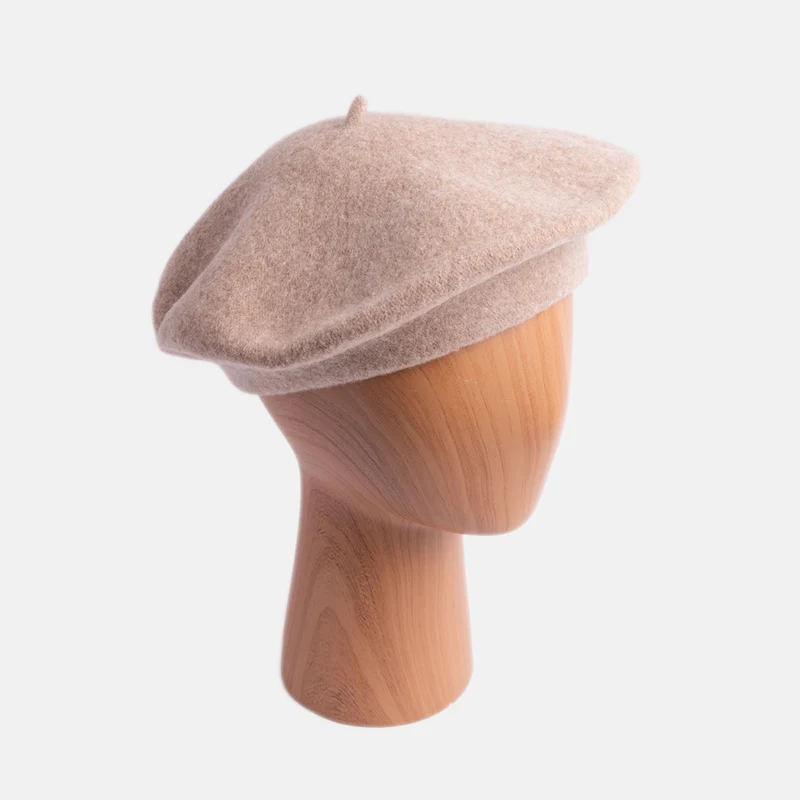 Beige Pure Merino Classic Beret