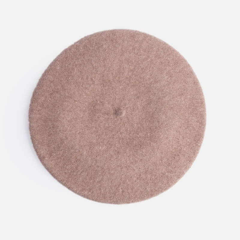 Beige Pure Merino Classic Beret