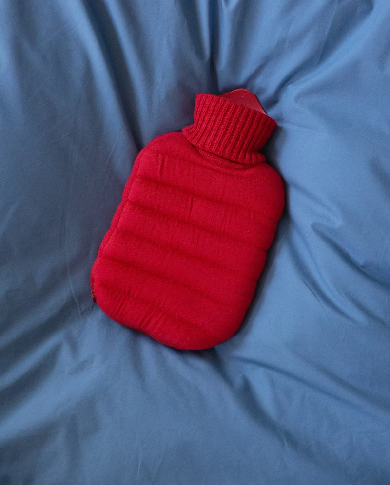 Mini Puffy Warmwaterkruik Cherry Red