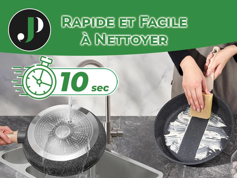 Induktionsgefässe - Pfannenset mit Deckel - Induktionsgefässe Set - Töpfe & Pfannen Set ohne PTFE und PFOA - Kochgeschirr-Topf-Induktion