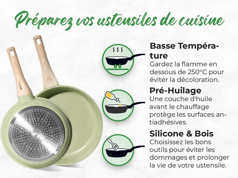 Induktionsgefässe - Pfannenset mit Deckel - Induktionsgefässe Set - Töpfe & Pfannen Set ohne PTFE und PFOA - Kochgeschirr-Topf-Induktion