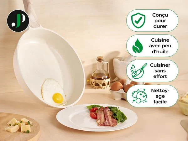 Induktionsgefässe - Pfannenset mit Deckel - Induktionsgefässe Set - Töpfe & Pfannen Set ohne PTFE und PFOA - Kochgeschirr-Topf-Induktion