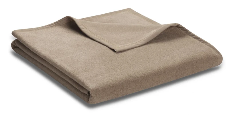 Biederlack Wohndecke Unicolour 180x220 haselnuss