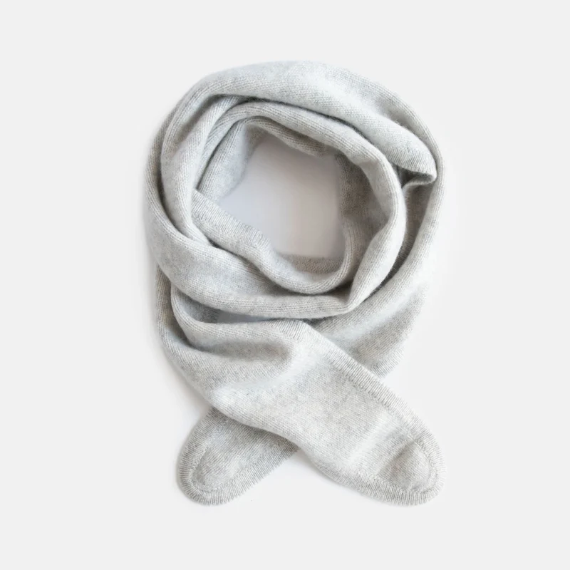 Light Grey Cashmere Neck Scarf