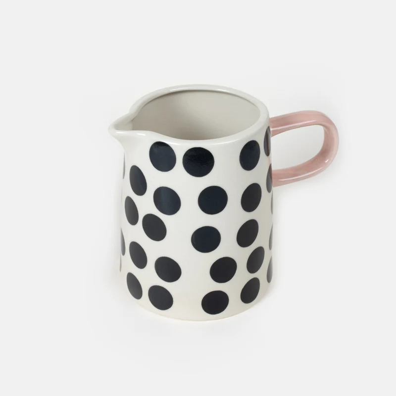 Mono Spot Hand Painted Stoneware Jug