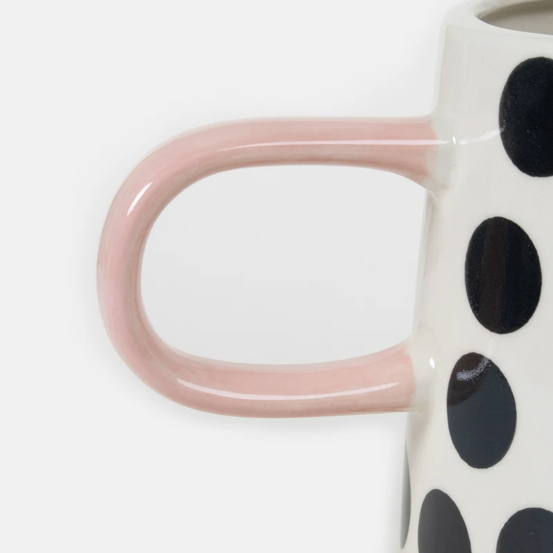 Mono Spot Hand Painted Stoneware Jug