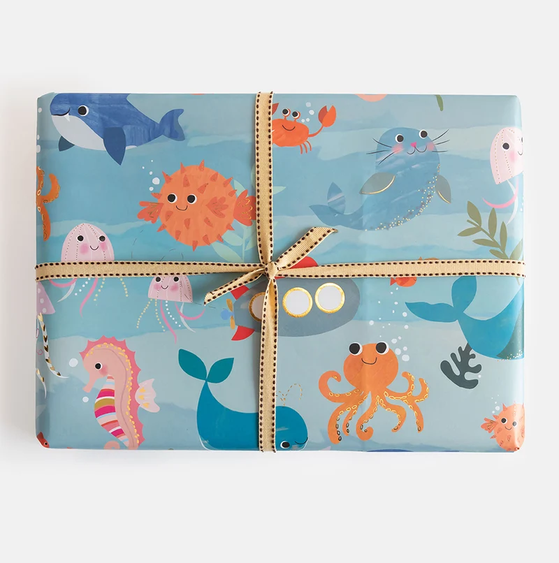Undersea Animals Wrapping Paper