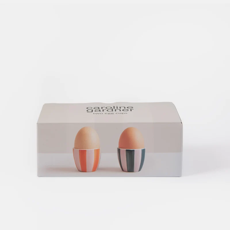 Multi Stripe Set of 2 Egg Cups