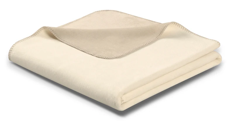 Biederlack Wohndecke Doubleface 150x200 ecru-feder