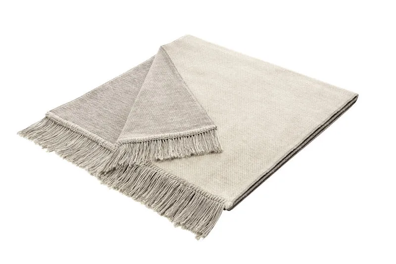 Biederlack Sofaschoner Cover Cotton Salt&Pepper 50x200 natur