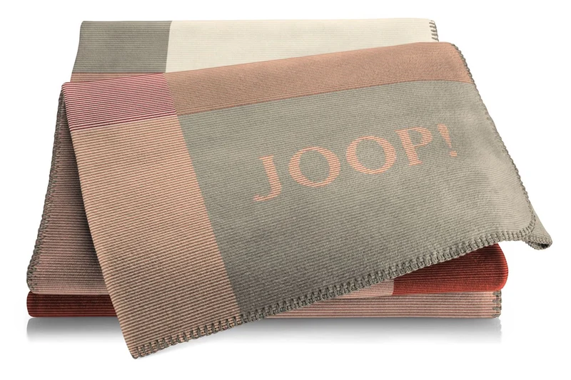 Joop Wohndecke Mosaic rouge-natur