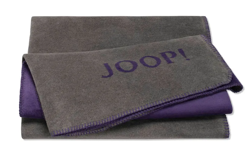 JOOP Wohndecke Uni-Doubleface schiefer-violett