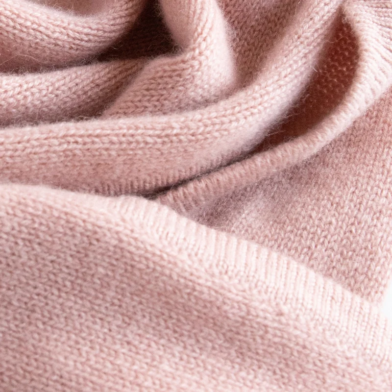 Soft Pink Cashmere Neck Scarf
