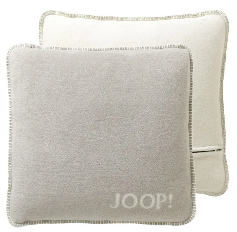 JOOP Kissenhülle Uni Doubleface feder-ecru