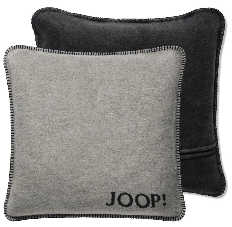 JOOP Kissenhülle Uni Doubleface ash-anthrazit