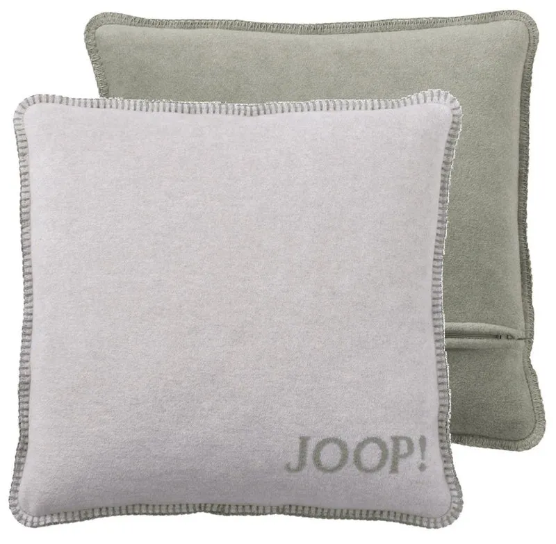 JOOP Kissenhülle Uni Doubleface silber-jade