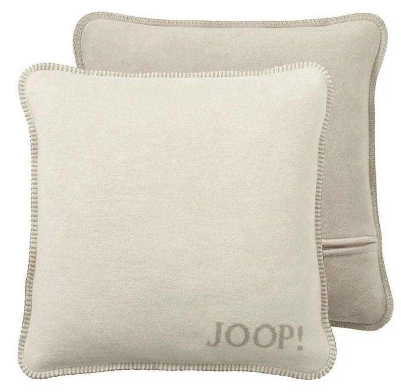 JOOP Kissenhülle Uni Doubleface pergament-sand
