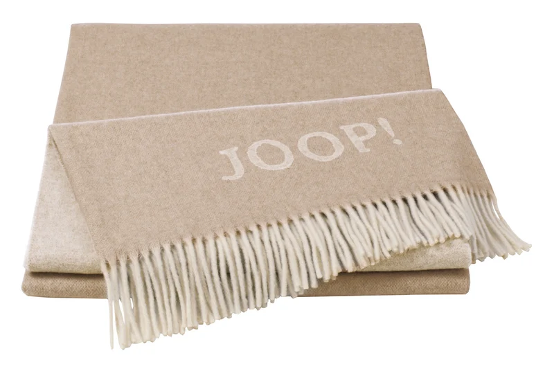 JOOP Plaid Fine-Doubleface creme-natur