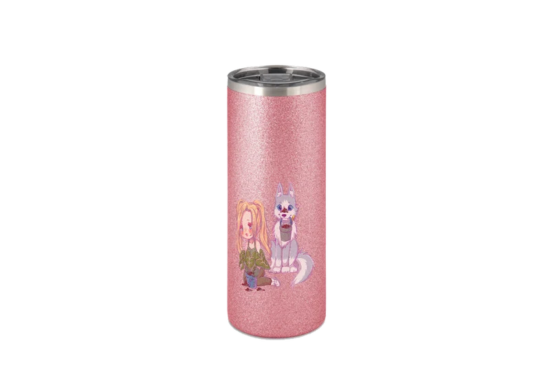 StaceyLucia Wolf Chibi - Edelstahl Thermoflaschen / Thermobecher