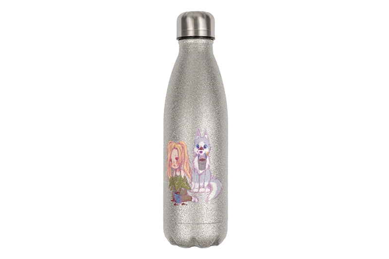 StaceyLucia Wolf Chibi - Edelstahl Thermoflaschen / Thermobecher