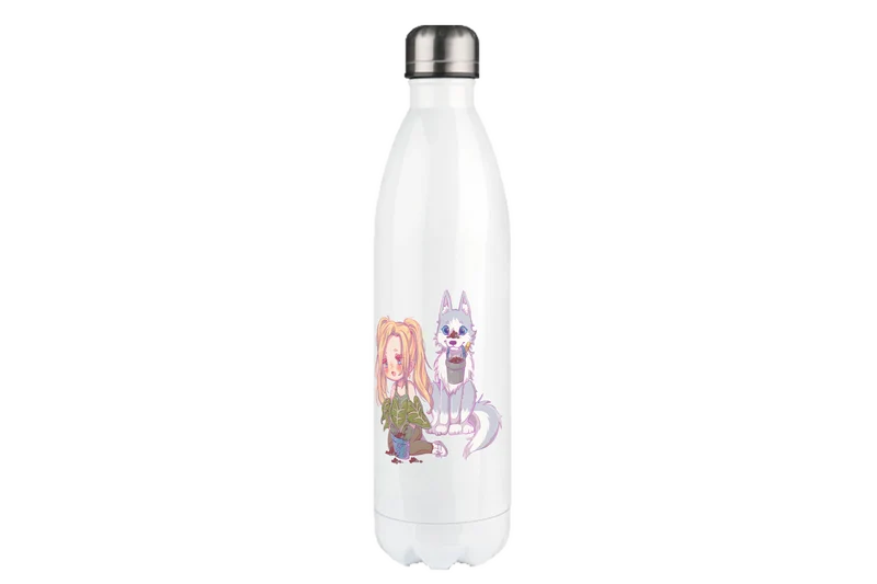 StaceyLucia Wolf Chibi - Edelstahl Thermoflaschen / Thermobecher