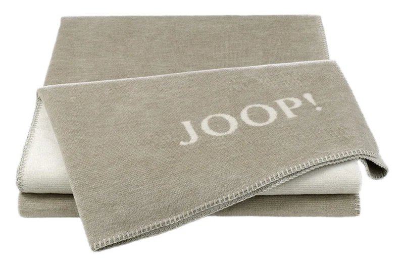 JOOP Wohndecke Melange Doubleface sand-natur